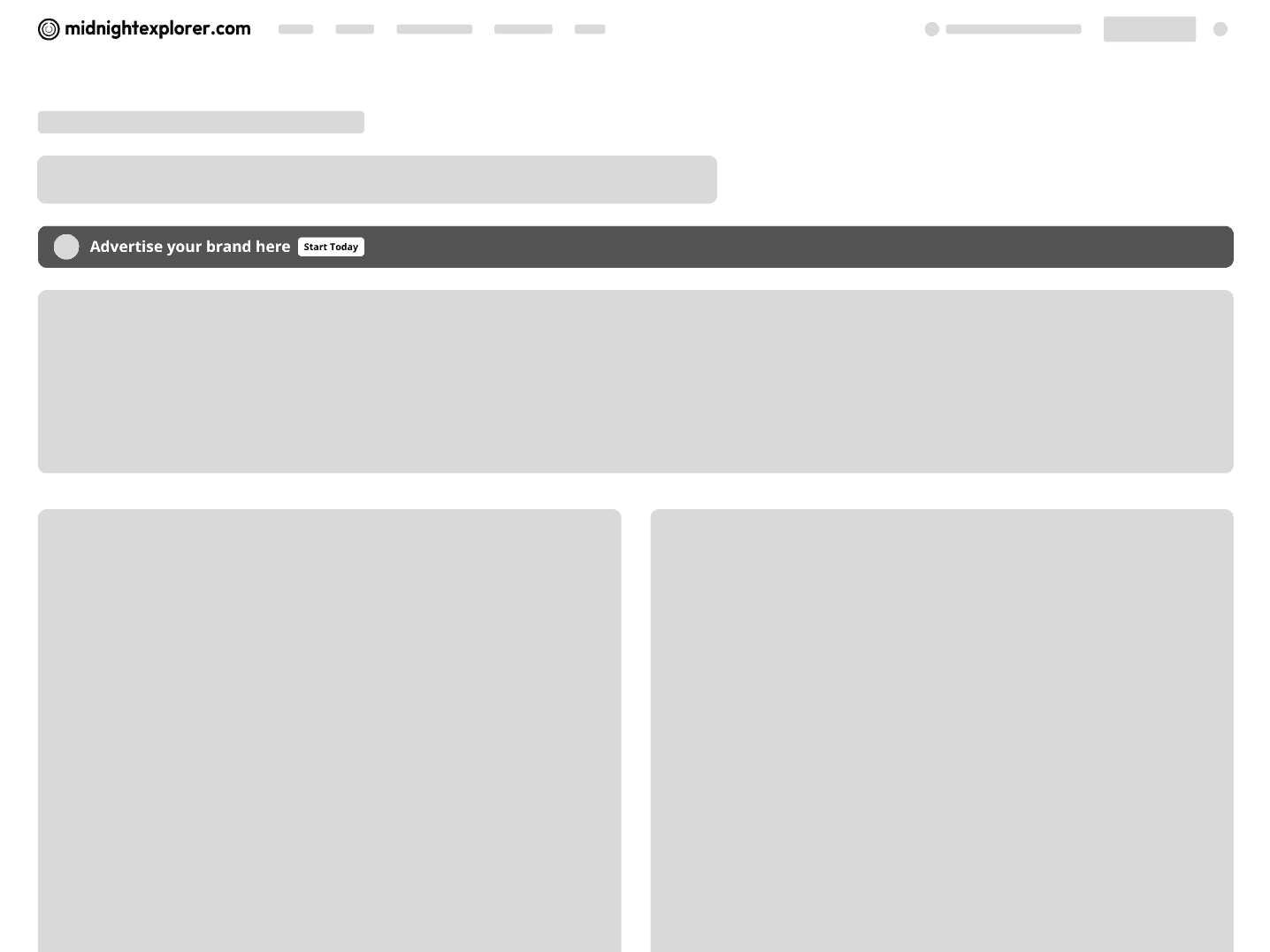 All-page top banner ad placement